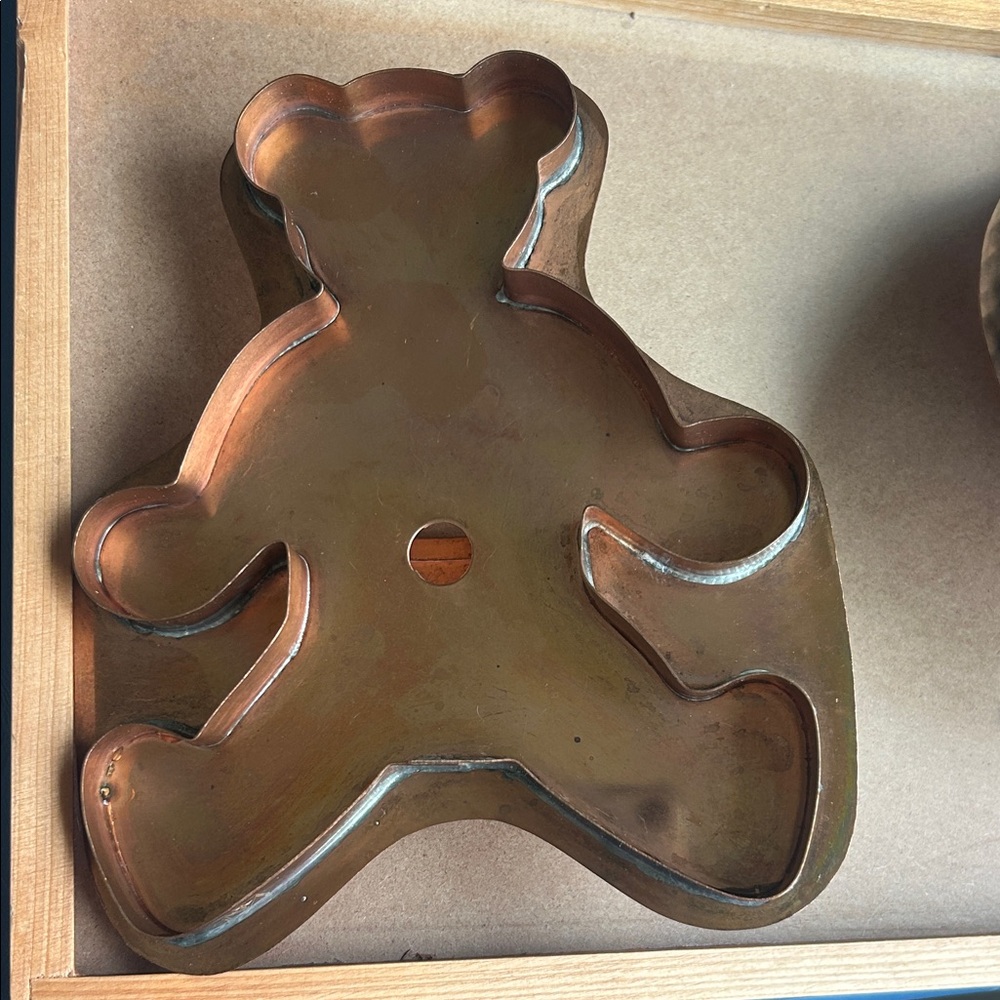 Copper Bear-Shaped Cookie Cutter